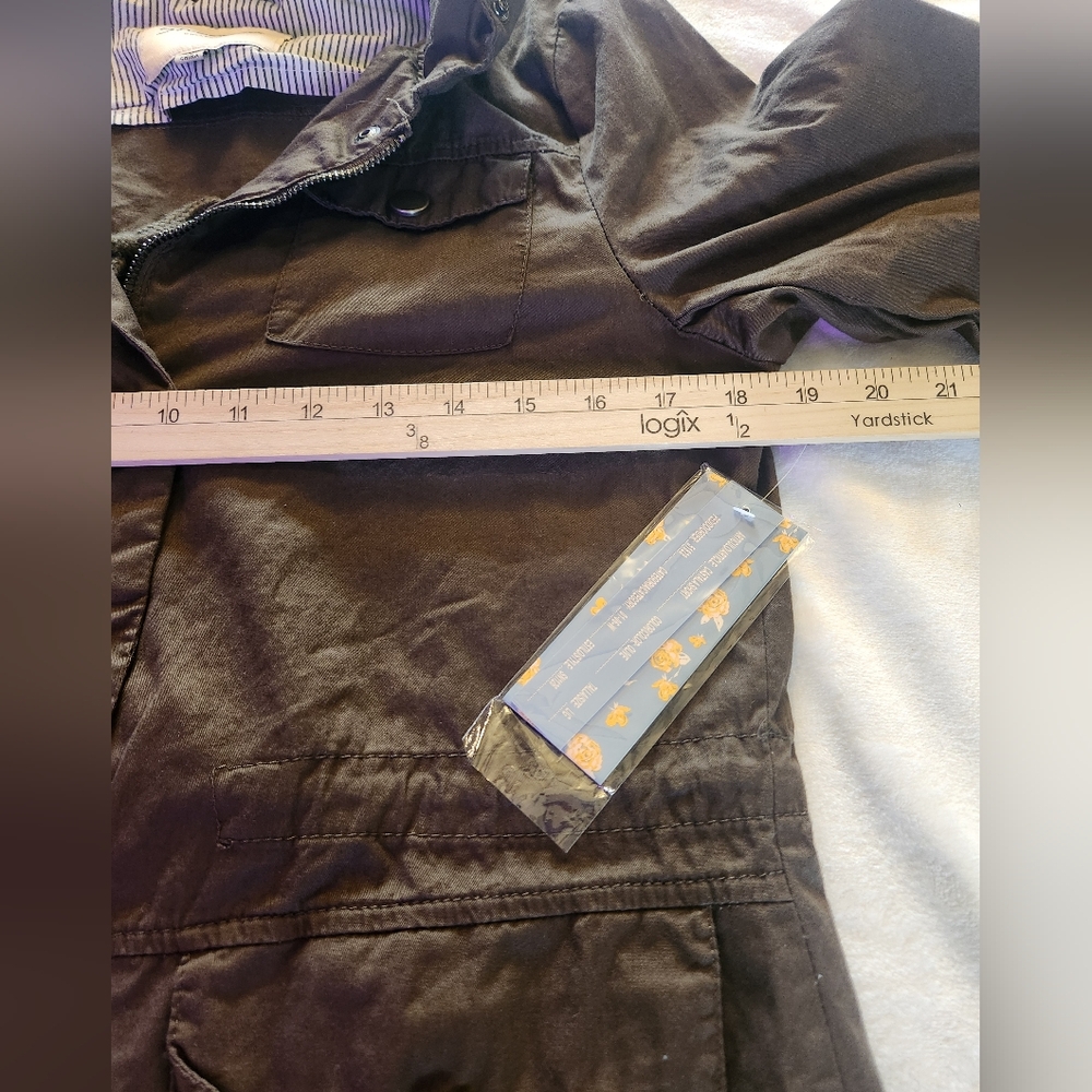 Snobbish  Women's Juniors Olive Green Jacket  Army Size Large - Picture 12 of 13